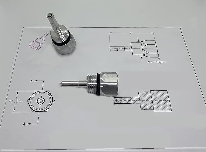 GenExhaust for Westinghouse 7500 &amp 9500 Generators - Non Anodized Magnetic Oil Dipstick