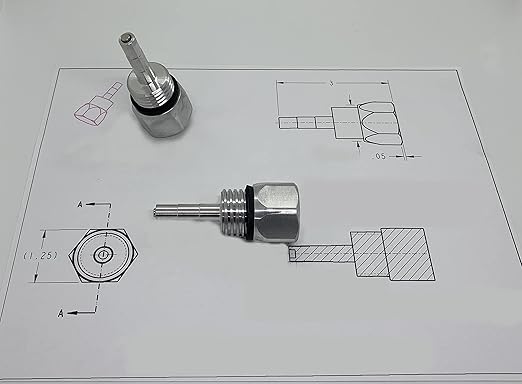 GenExhaust for Duromax Generator - Non Anodized Magnetic Oil Dipstick (See Description for Fitment)