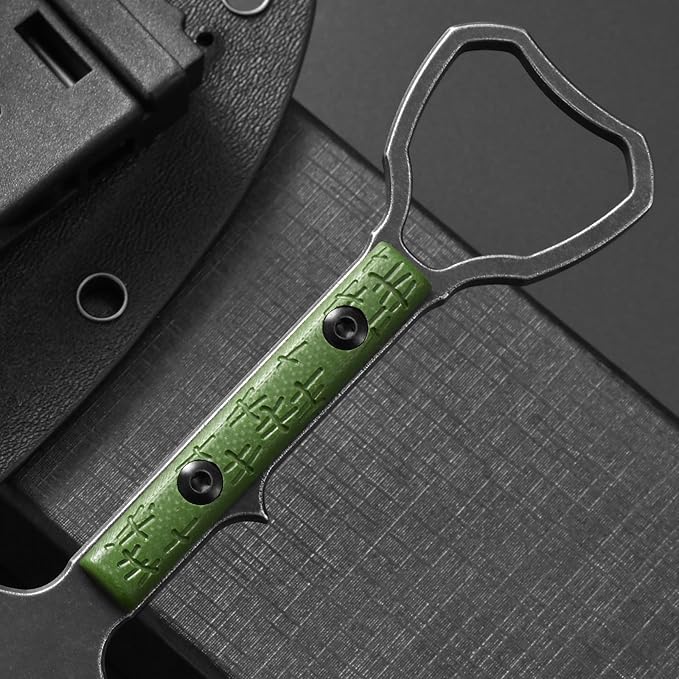 C1345 Fixed Blade Knife K110 Steel Blade G10 Handle EDC Tool Knifes for Outdoor Camping Survival Hiking Hunting(Green)