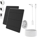 Solar Panel for Ring Camera 2 Pack Solar Panel Charger Compatible with Ring Stick Up Cam/Pro Spotlight Cam Plus/Pro Waterproof IP65 10FT Cable 5W 6V High Efficiency Fast Charging(New Generation)