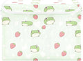 AIXIWAWA Lidded Storage Cube (Strawberry Frog) Fabric Foldable Closet Bins with Flip Lid and Handles Organizer Basket Container 16.5 x 12.6 x 11.8 IN