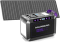 MARBERO 172Wh Solar Generator with 40W Solar Panel Portable Solar Power Station 200W Camping Outdoor Hiking Fishing Emergency CPAP