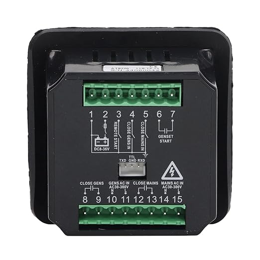 Automatic Transfer Switch ATS Controller IP54 LED Display 30-300V for Reliable Power Transfer and Generator Backup Systems
