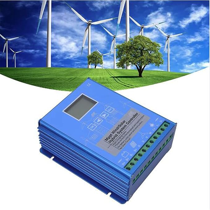 16000W Smart Hybrid MPPT Controller for Wind &amp Solar 12V-220V with Bluetooth/Wi-Fi APP Monitoring LCD Display and Adjustable Charging Parameters12v