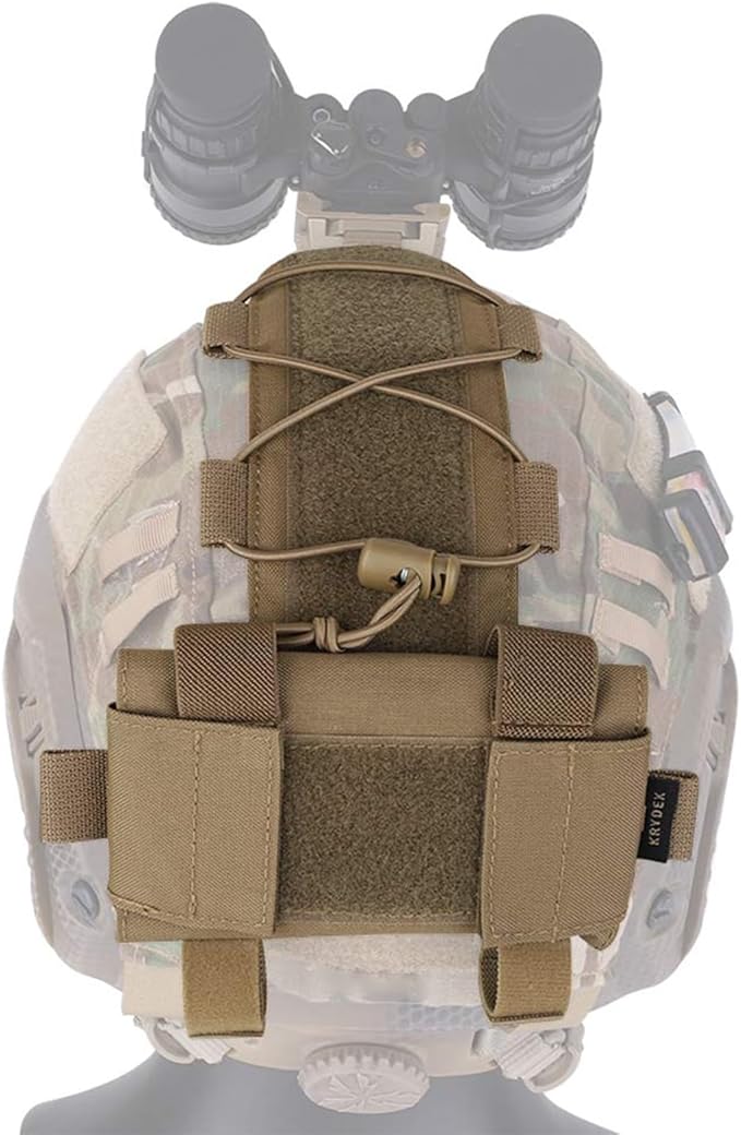 Tactical Helmet Battery Pouch Counterweight Bag Helmet Battery Pack Box with Hook and Loop for Airsoft Helmet