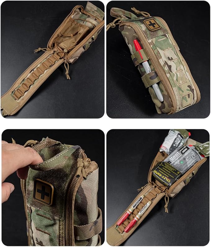 Tactical Quick Release Molle Medical First Aid Pack Storage Pocket Survival EMT IFAK Rip-Away Trauma Bag