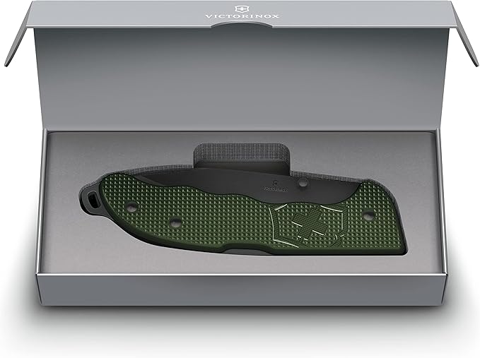 Victorinox Evoke Swiss Army Knife Featuring a Foldable Blade with Thumb Stud and Lockback Mechanism