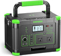 1000W Portable Power Station 999Wh Solar Generator Backup Battery with Pure Sine Wave Solar/AC/Car Chargable for Camping RV Home Emergency &amp Outdoor Adventures