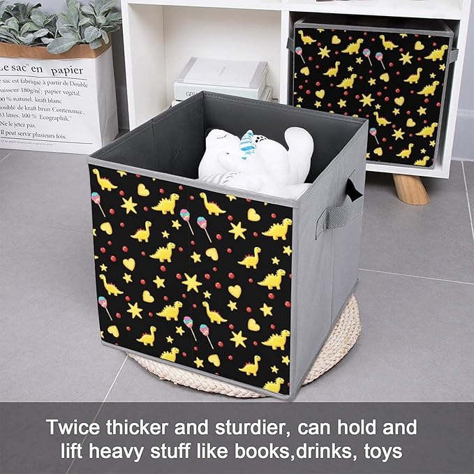 Clever Cube Storage Bins Chicken Nuggets Practical Organizer for Small Spaces Fashionable Storage Solution