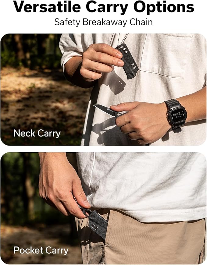 SENCUT TEXO Small Fixed Blade Bundles with Draxor Pocket Knife