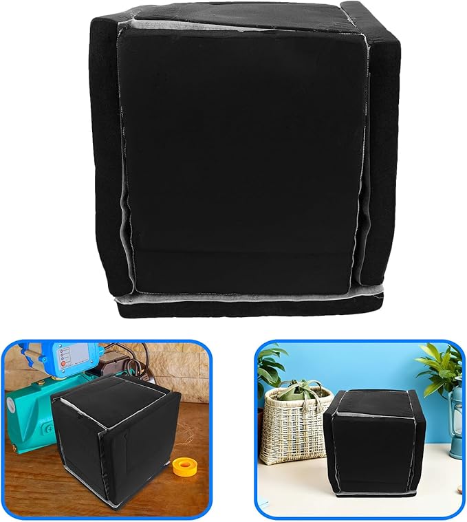 PartyKindom Thick Deadening Box: 11 X 9. 8 Sound Proof Enclosure For Booster Water Pumps - Black Sponge Acoustic Cover - Noise Reduction Barrier Cover