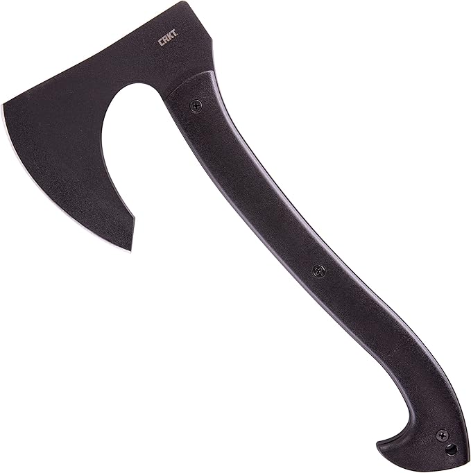 CRKT Skeggox Axe: SK-5 Plain Edge Blade Glass-Reinforced Nylon Handle Durable Thermoplastic Sheath 2917
