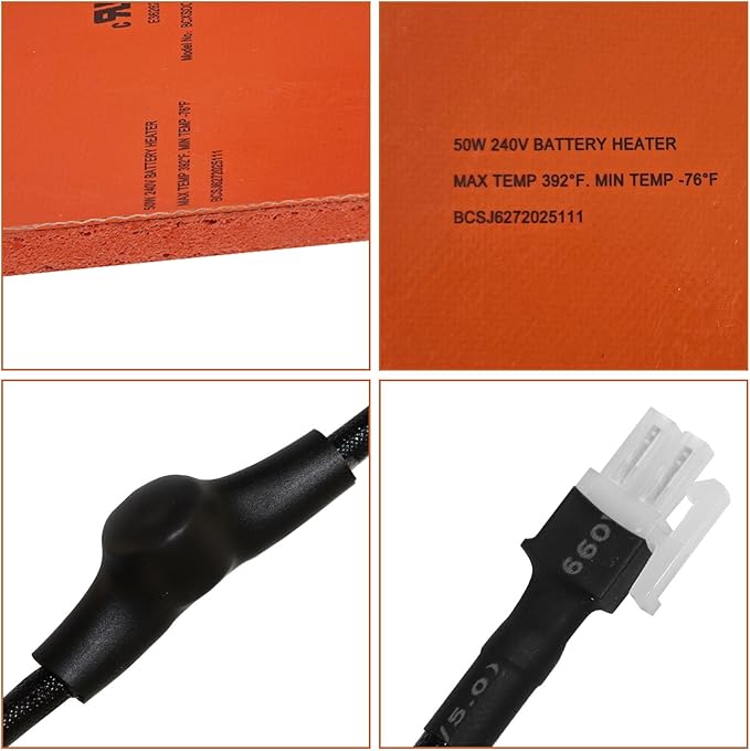 Battery Heater Pad for Generac 7101Battery Warmer Pad Outdoor Cold Weather Kit for Generac 9KW-22KW 2008+ Air Cooled Standby Generator