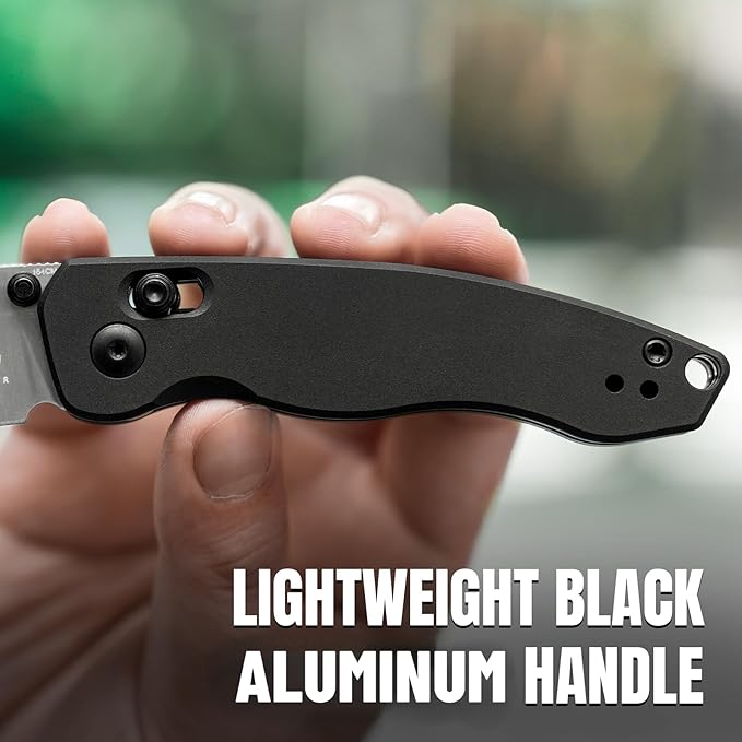Kizer Exist Pocket Knife 2.78 154CM Drop Point Blade EDC Folding Knife with Innovative Clutch Lock Black Aluminum Handle Small Hunting Camping Knives with Thumb Stud Opener for Men Women V3681C1