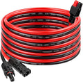 MOOKEERF 10AWG Solar Panel Cable to Anderson Connector - 20FT Solar Extension Cable with Anderson -Style Connector for Portable Power Station Solar Panel Solar Generator