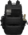 55L Military Tactical Backpack - Bug Out Bag with MOLLE System for Hiking(Black)