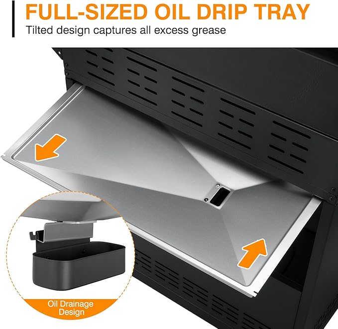 4 Led Burner Propane Gas Grill with Side Burner 60000 BTUs Output Stainless Steel Propane Grill for Outdoor Cooking and Patio Backyard Barbecue