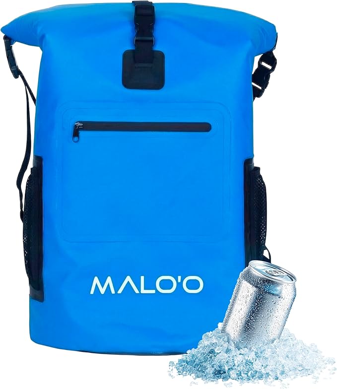 Malo’o Pro Insulated Backpack Cooler Leakproof Soft Cooler Backpack for Camping Fishing Hiking Kayaking Beach