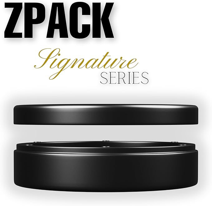 ZPACK Metal Can | Metal Pouch Can | Signature Series | Premium Aircraft-Grade Aluminum Container with Magnetic Closure | Slim EDC Pocket Tin | Carved Engraved Design | Gift for Him (Gunmetal)