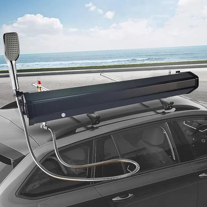 Pressurized Roof Rack Water Tank Camping Shower Head Handheld Portable Water Storage for Camping Water Storage and Outdoor Activities 30L