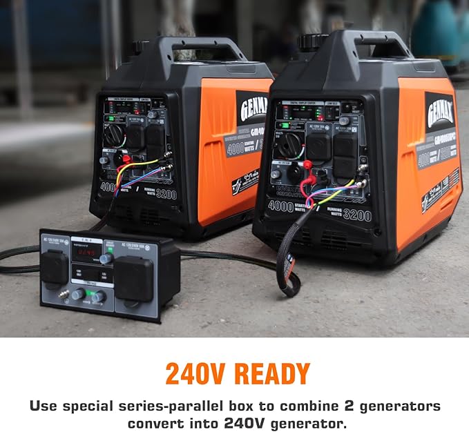 GENMAX GeneratorEPA Compliant Eco-Mode Feature Ultra Lightweight for Backup Home Use &amp Camping