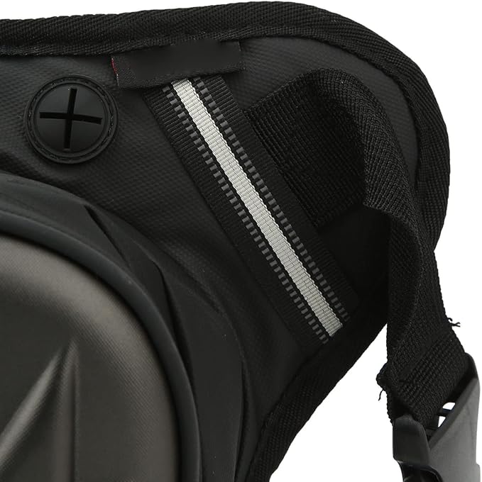 Motorcycle Leg Bag Thigh Packs PVC Matte Outdoor Carbon Fiber Drop Leg Bag Multifunctional Crossbody Shoulder Bag for Riding Travel Hiking (Matte Grey)