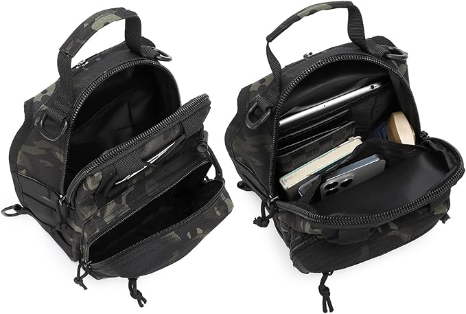 ATBP Small Tactical Sling Backpack Bag for Men Military Shoulder Bag Pack EDC Crossbody Bag for Hiking 7 Liters