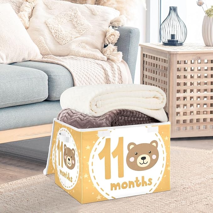 11_months Storage Boxes with Lids Foldable Shoe Storage Storage and Organization for Home Studyroom Office Basket