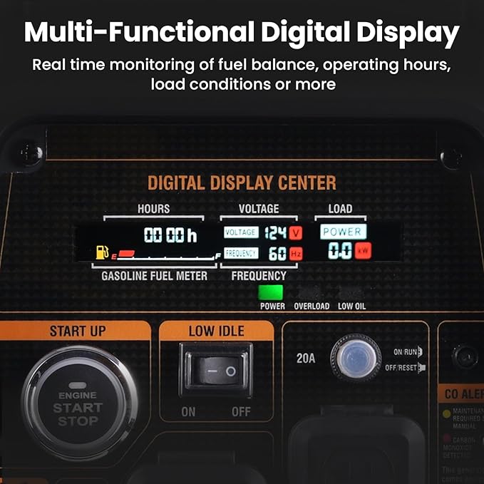 MaXpeedingrods 3500 Watt Dual Fuel Inverter Generator Remote/Electric Start Gas and Propane Powered for Home Backup Power Outdoor Camping RV Ready EPA Compliant Digital Display