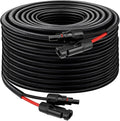 XRDS -RF Solar Panel Cable 50FT 10AWG Solar Extension Cable with Male &amp Female Solar Connectors Flame-Retardant Protective Sleeving Solar Cable Weatherproof PV Wire for Solar Panel Connection