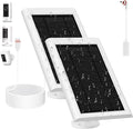 Solar Panel for Ring Camera(2nd Generation) 2 Pack 5W Solar Panel with 10FT/3M Long Cable for Stick Up &amp Pro Spotlight Cam Battery for Security Camera Dustproof Waterproof