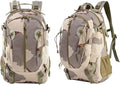 35L Military Tactical Backpack Waterproof Hiking Bag Breathable Rucksack(Camel grey)