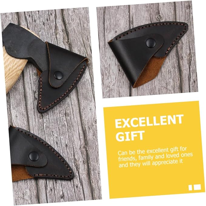 Yardwe 2pcs Replacement Hatchet Cover Portable Protective Case Foraxes Outdoor Gear Leather Sleeve Scratch Decorative Cover for Outdoor Activities