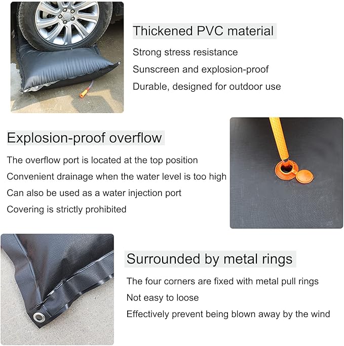 Large-Capacity Solar Heating Bag Outdoor Solar Shower Bag Camping Traveling Hiking Shower Clean Portable Shower Bag with Hose and Shower Head Collapsible Water Bladder Tanks Water Container
