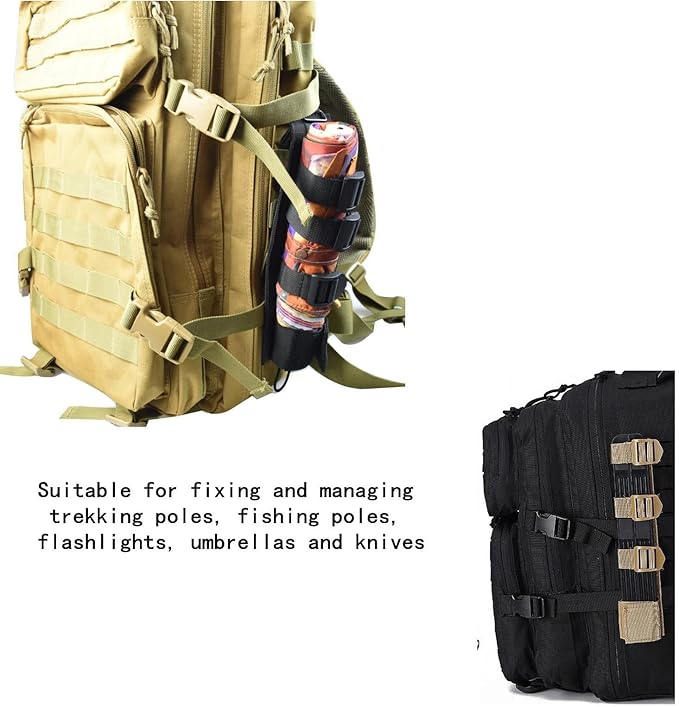 Tactical MOLLE Tool Holder &amp Knife Sheath Adapter - Universal MOLLE Carrier Attachment for Tactical Bag &amp Backpack