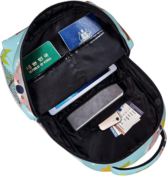 Men Women Business Travel Anti Theft Laptops Backpack Large Capacity Bookbag Computer Bag - for Sunflower Cute Cartoon Koala Bear