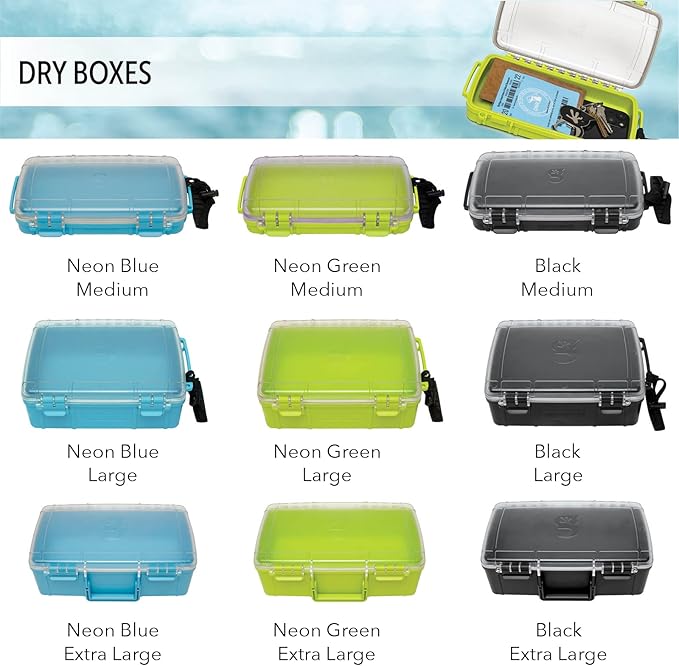 geckobrands Waterproof Dry Box with Silicone Liner – Durable Dust-Proof Crush-Proof Storage for Electronics and Gear