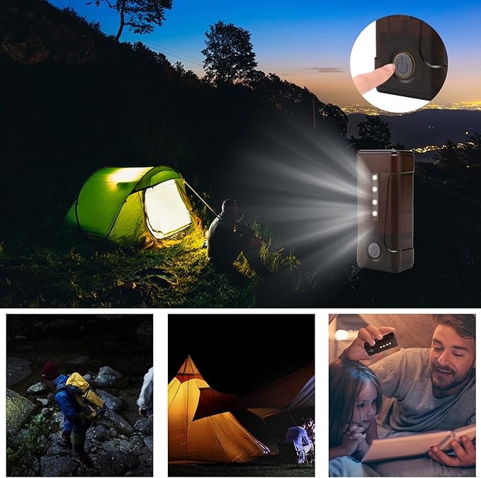 Portable Outdoor Shower with LED Lighting Battery-Driven Pump for Beaches Camping Gardens &amp Hiking