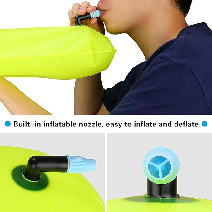 2 Pack JOTO Swim Buoy Float Bundle with Universal Waterproof Cell Phone Dry Bag