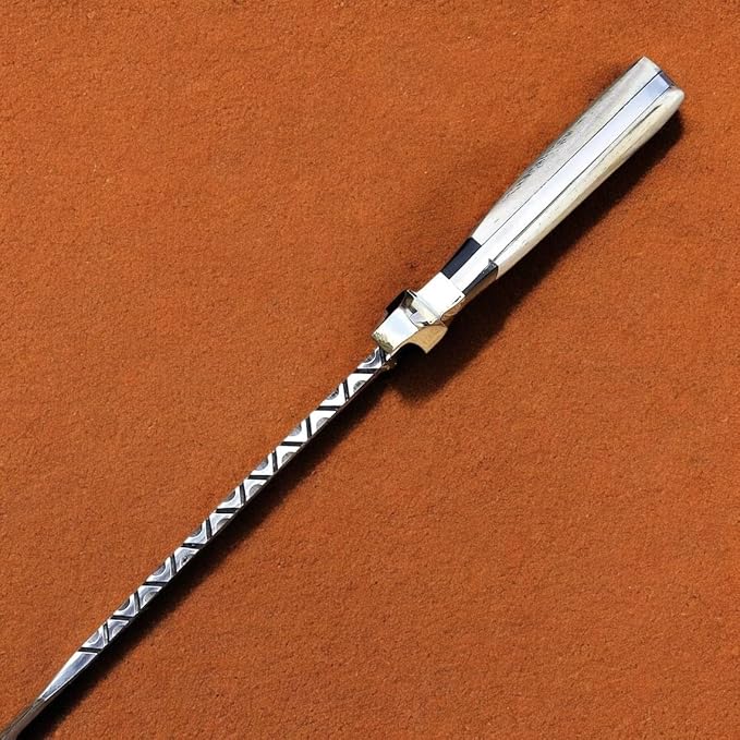 Heavy-Duty Outdoor Tool with Serrated Blade and Sheath - HBJ-IU Hunting Knife Hunting Knives Hunting Bowie Knife Historical Replica Bowie Knife EDC Knife