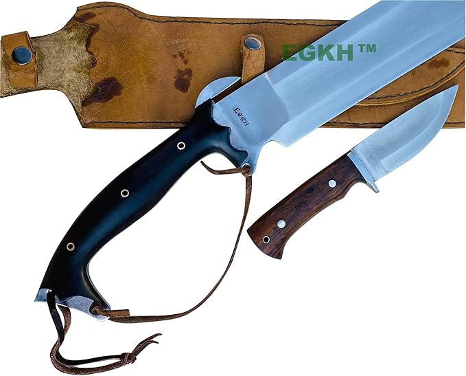 EGKH-18 Predator EUK Knife Survival Machete Hand Forged Blade Khukuri - Full Tang Knives Made in Nepal