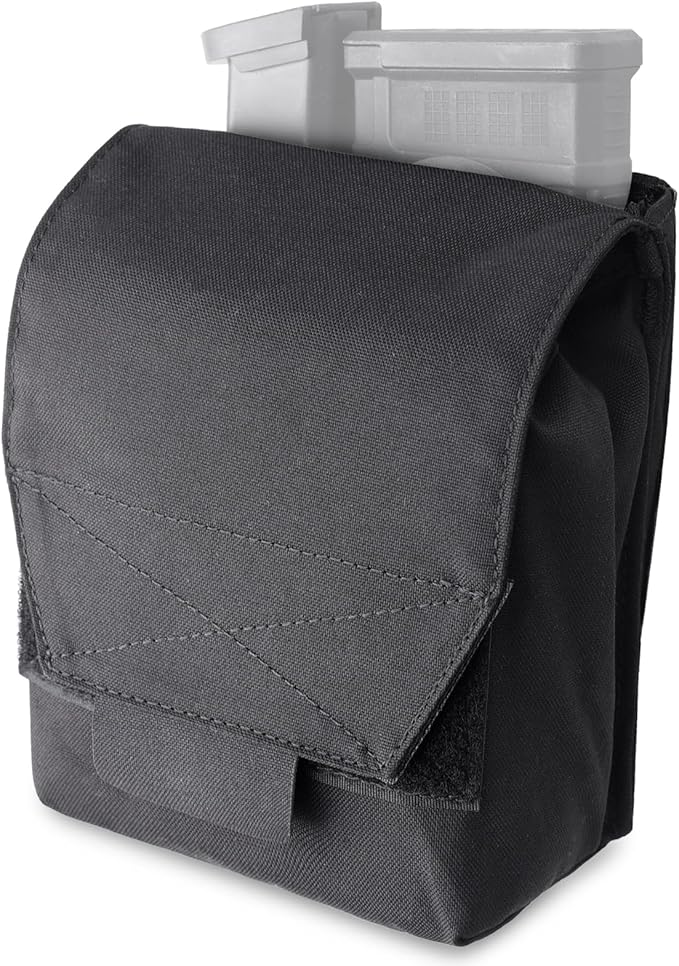 WYNEX Tactical Molle GP Pouch Utility EDC Pouch with Two Mag Insert Small Tool Pouches Organizer Compact Multi-Purpose Waist Bag for Belt Vest