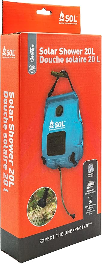 S.O.L. Survive Outdoors Longer Camping Shower 20L