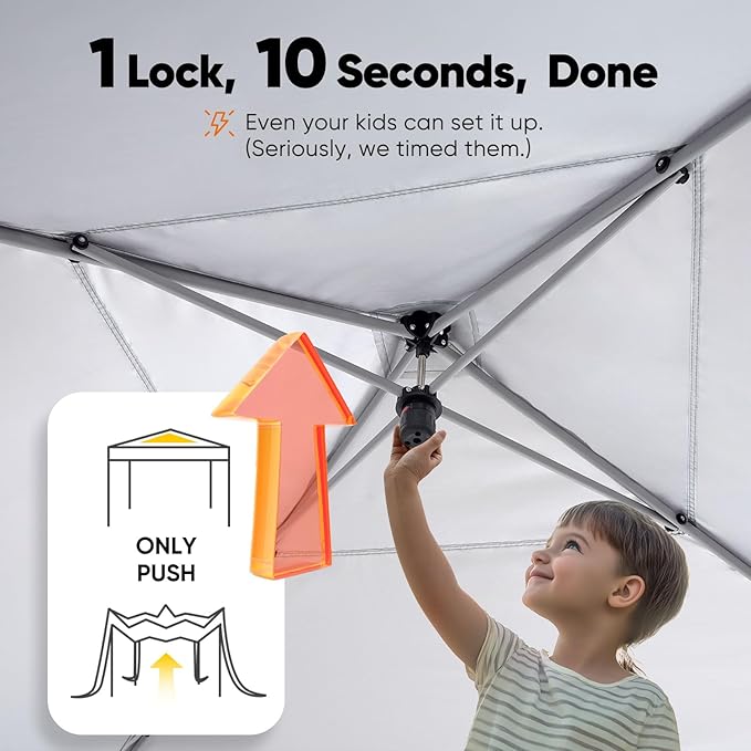 Quictent Privacy 10x10 Pop up Canopy Tent with Sidewalls and Roll-up Ventilated Windows One Person Easy Setup Outdoor Commercial Gazebo Shelter Enclosed Waterproof Bonus 4 Sandbags
