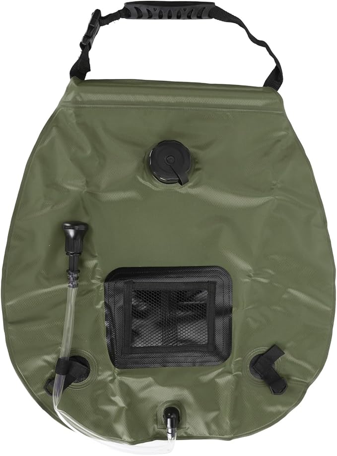Haofy Solar Portable Shower Bag Camping Hiking Traveling with 20L Water Storage Capacity Solar Heating Portable &amp Compact Design On Off Switchable Shower Head