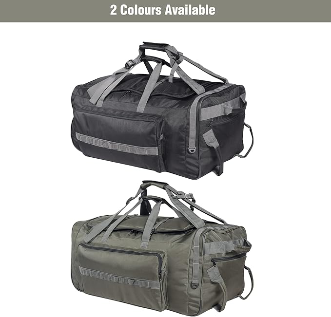 REDCAMP 85L/120L/140L Foldable Duffle Bag with Wheels Large Travel Duffel Bag
