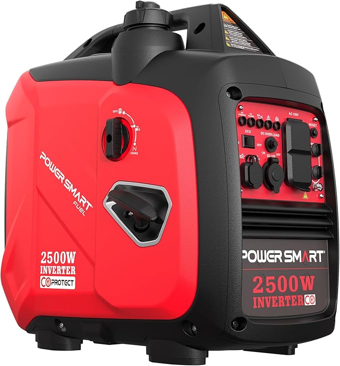 PowerSmart 2500-Watt Portable Inverter Generator Quiet for Camping