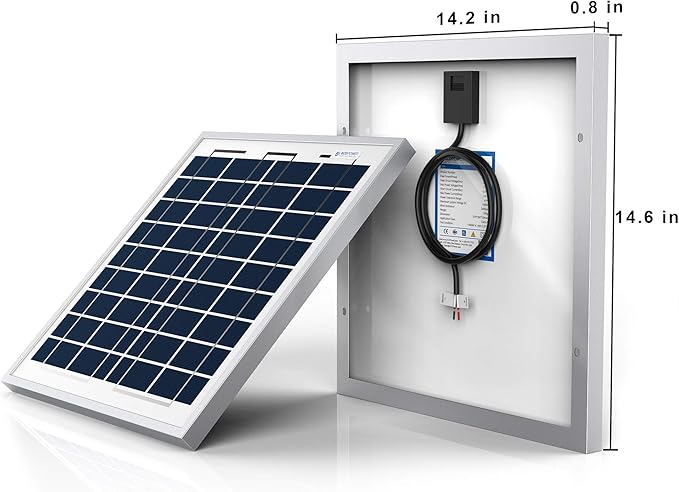 ACOPOWER 15Watt 15W Polycrystalline Photovoltaic PV Solar Panel Module 12v Battery Charging