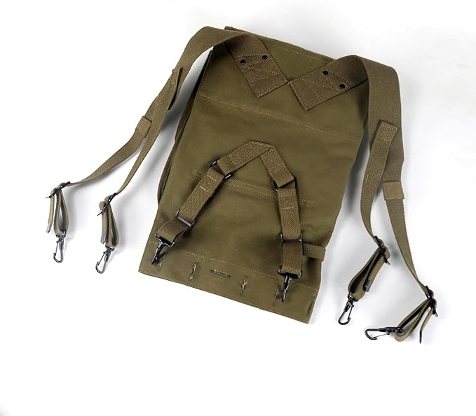ANQIAO WW2 US M1928 Haversack Olive Green (m1928 haversack)
