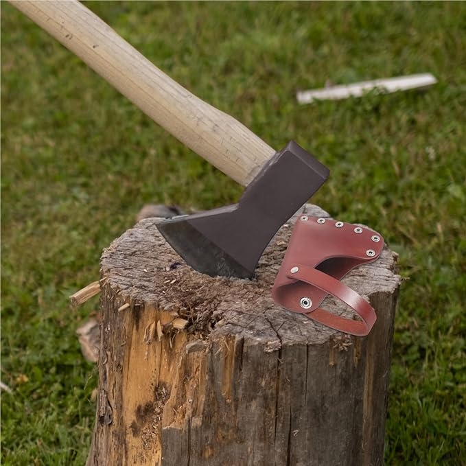 Axe Cover 12x10cm Protective Sheath for Hatchet Tools Portable Outdoor Supply Camping Accessories Simple Design for Outdoor Camping Blade Protection